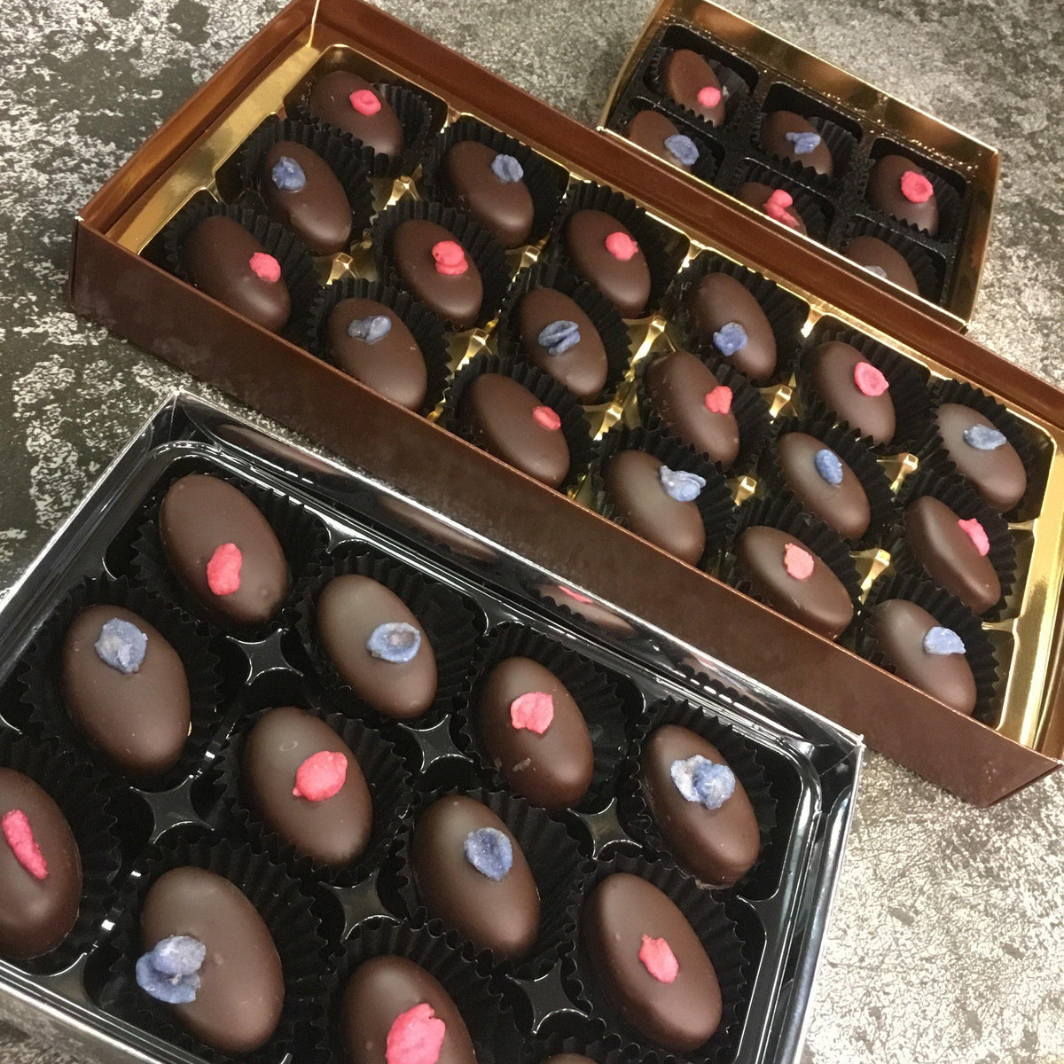 Rose and Violet Fondant Creams Chocolat Chocolat in Kirkby Lonsdale