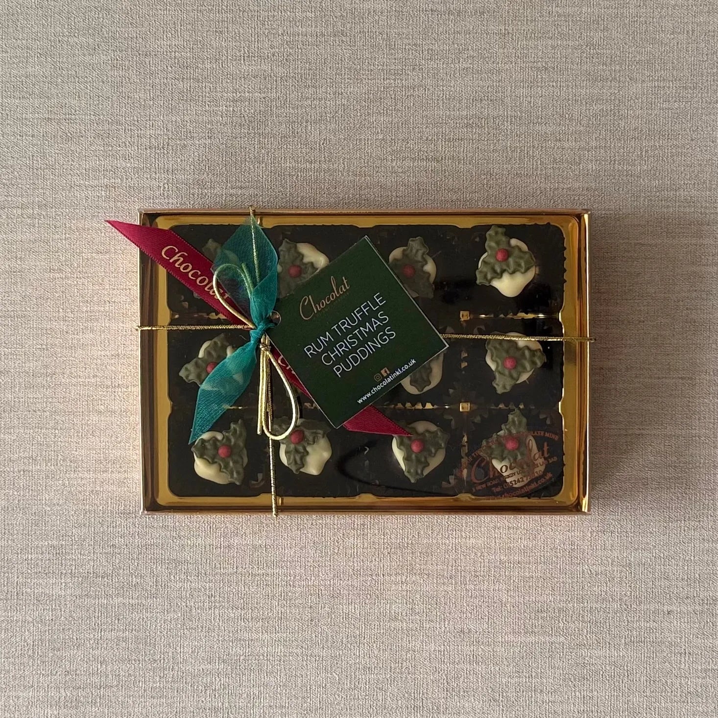 Rum Truffle Christmas Puddings | Gift Box of 12