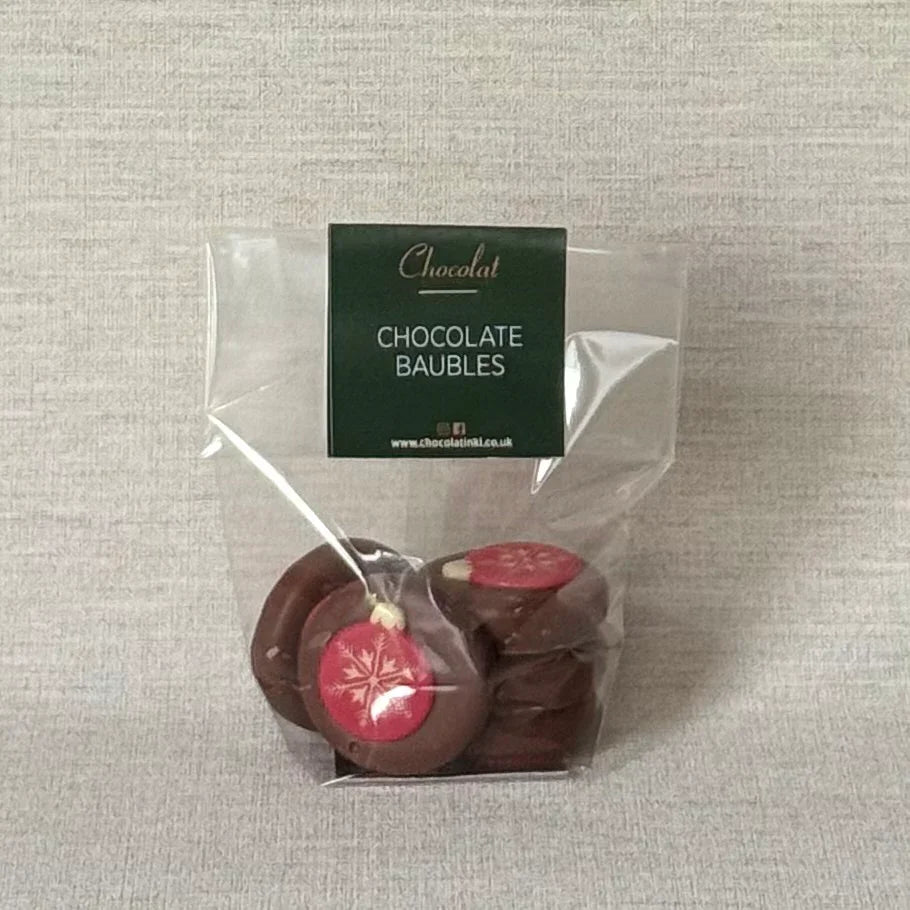 Milk Chocolate Baubles | Gift Bag of 5
