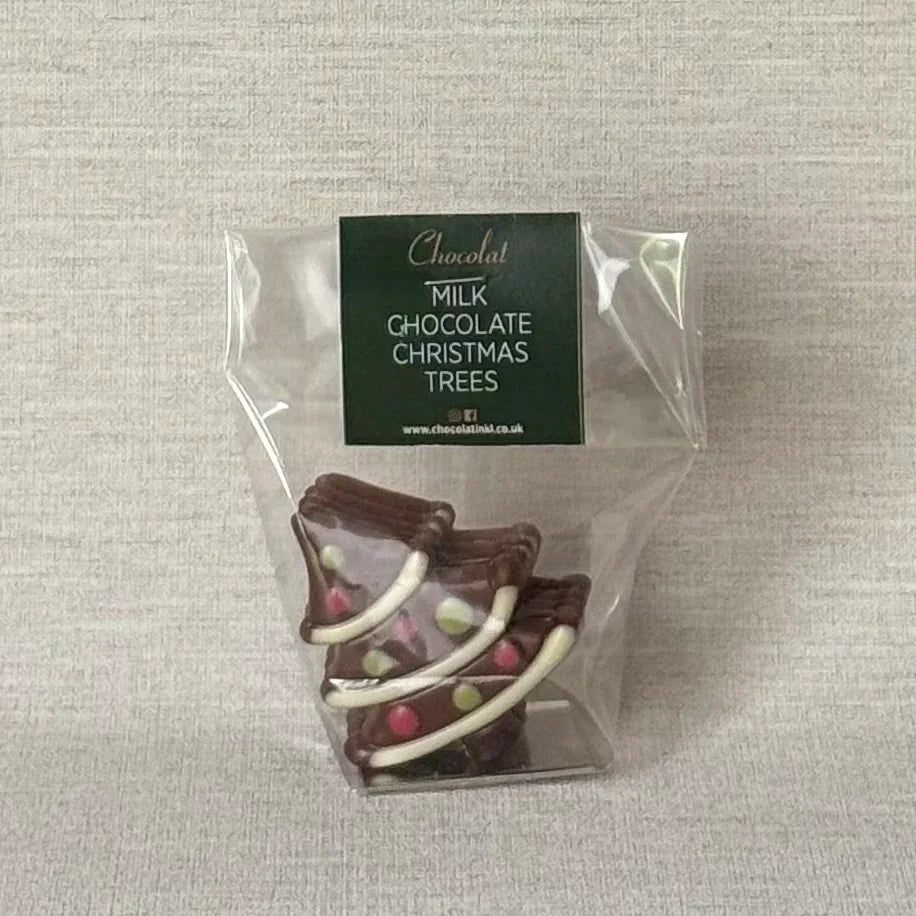 Milk Chocolate Christmas Trees | Gift Bag of 5