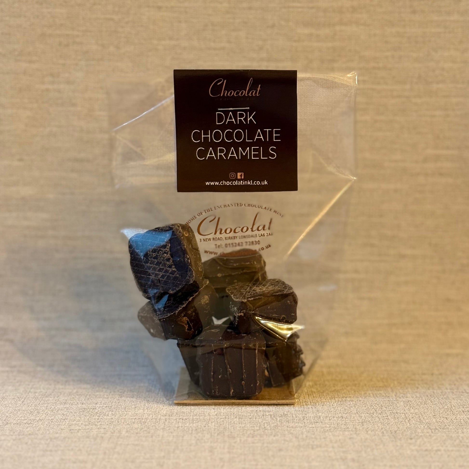 Chewy Dark Chocolate Caramels