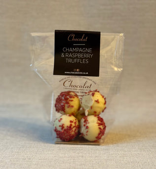 Champagne and Raspberry Truffles