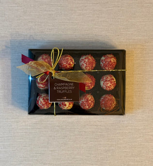 Champagne and Raspberry Truffles