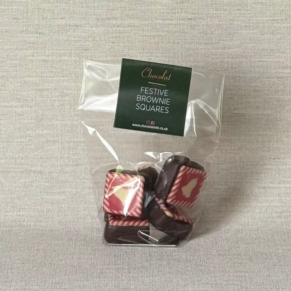 Festive Brownie Squares | Gift Bag of 5