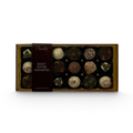 Chocolat in Kirkby Lonsdale Boozy Festive Favourites gift box featuring 18 assorted alcohol-infused chocolate truffles.