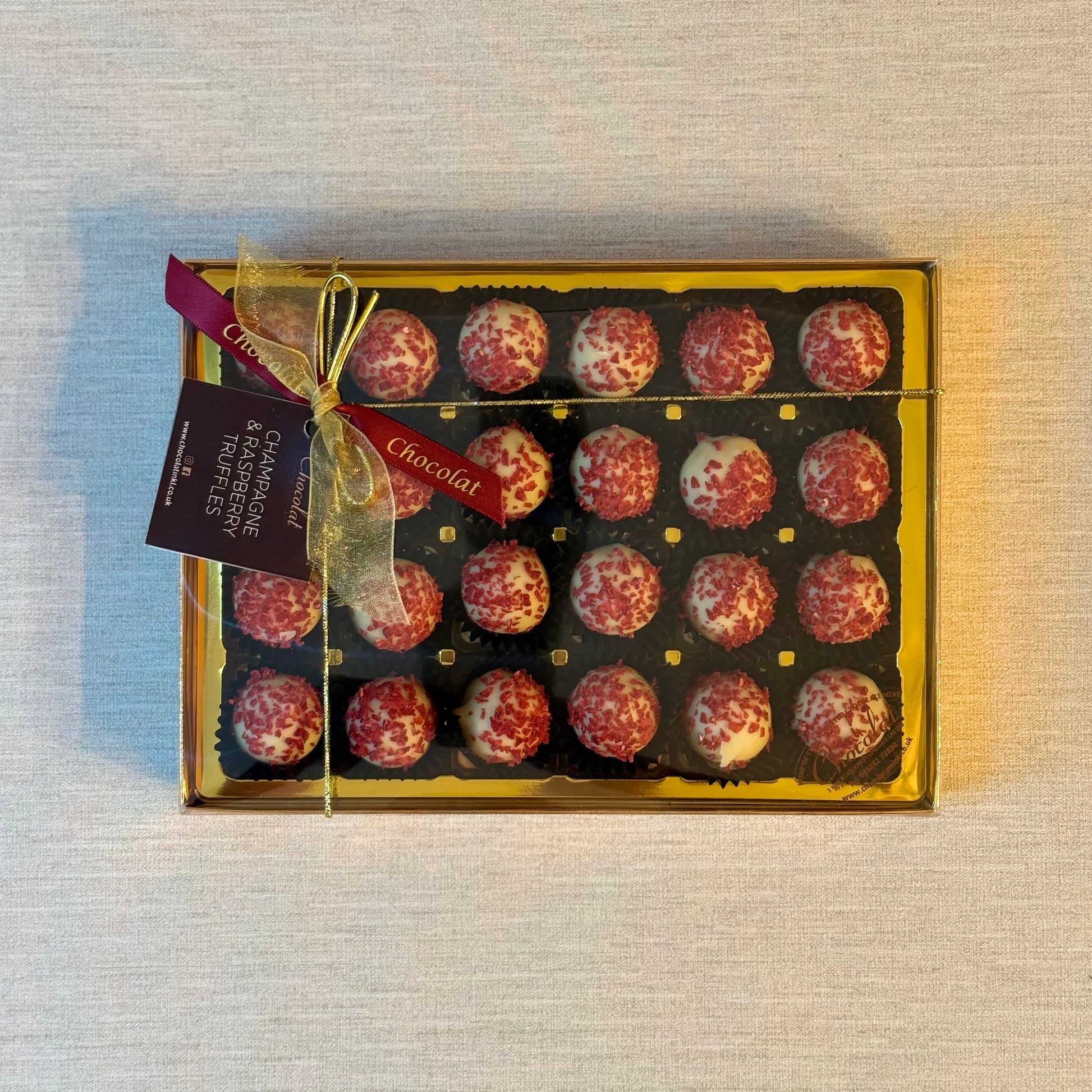 Champagne and Raspberry Truffles