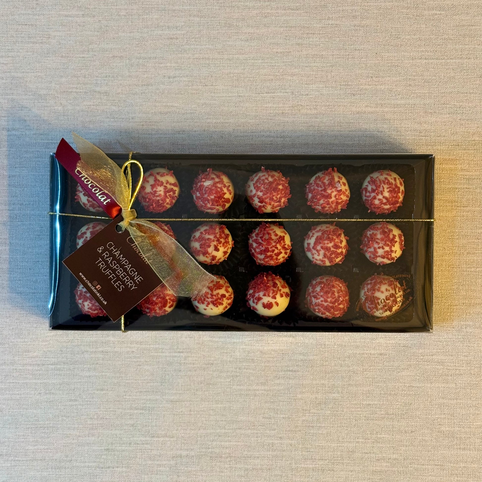 Champagne and Raspberry Truffles