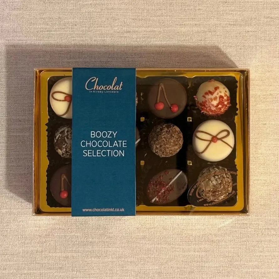 Boozy Chocolate Selection | Gift Box of 12