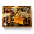 Chocolat in Kirkby Lonsdale luxury stack of 46 assorted caramel chocolates tied with a gold ribbon