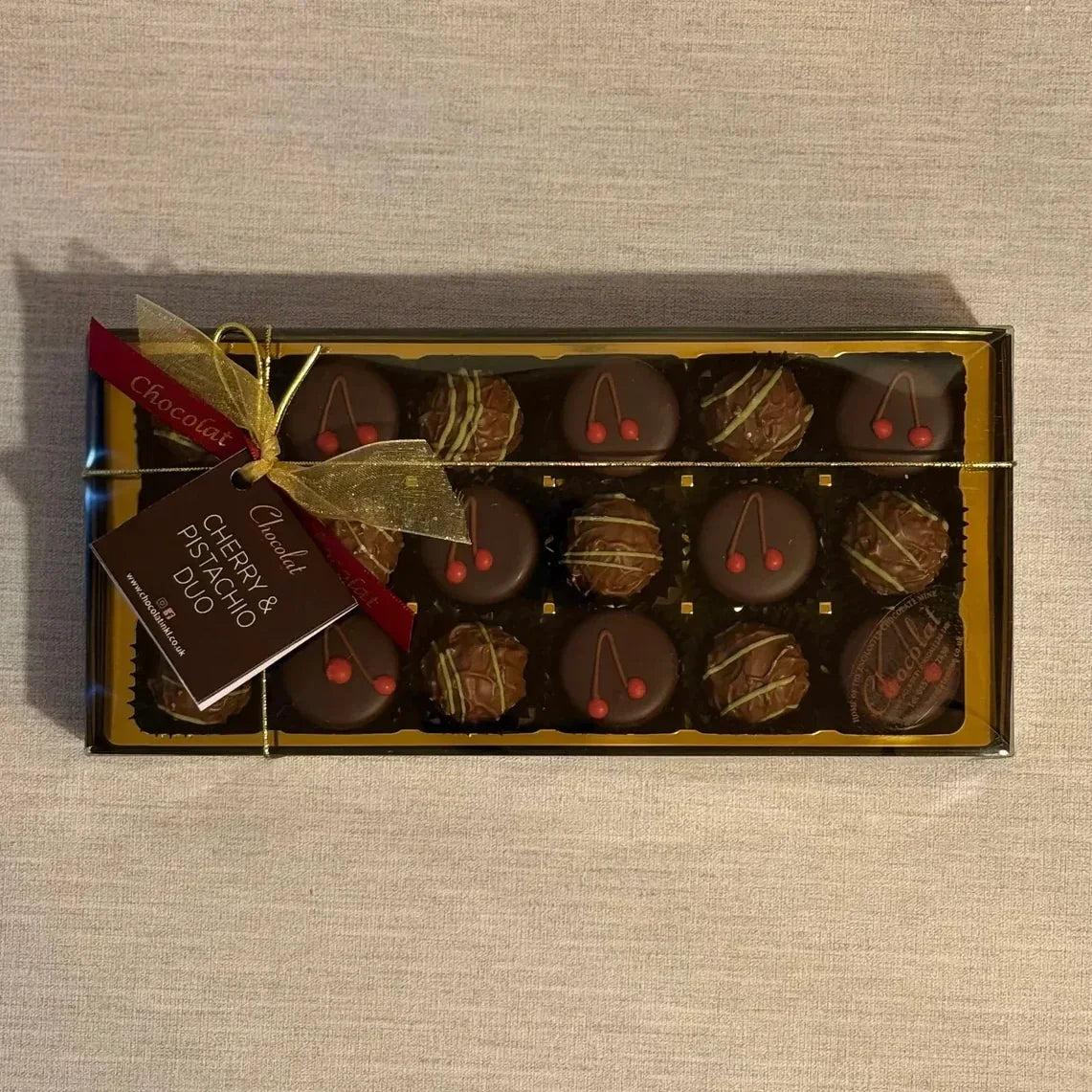 Cherry and Pistachio Duo | Gift Box of 18