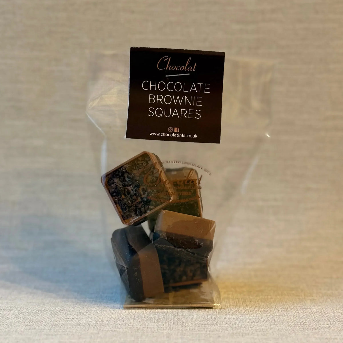 Chocolate Brownie Squares | Gift Bag of 5 | Chocolat in Kirkby Lonsdale