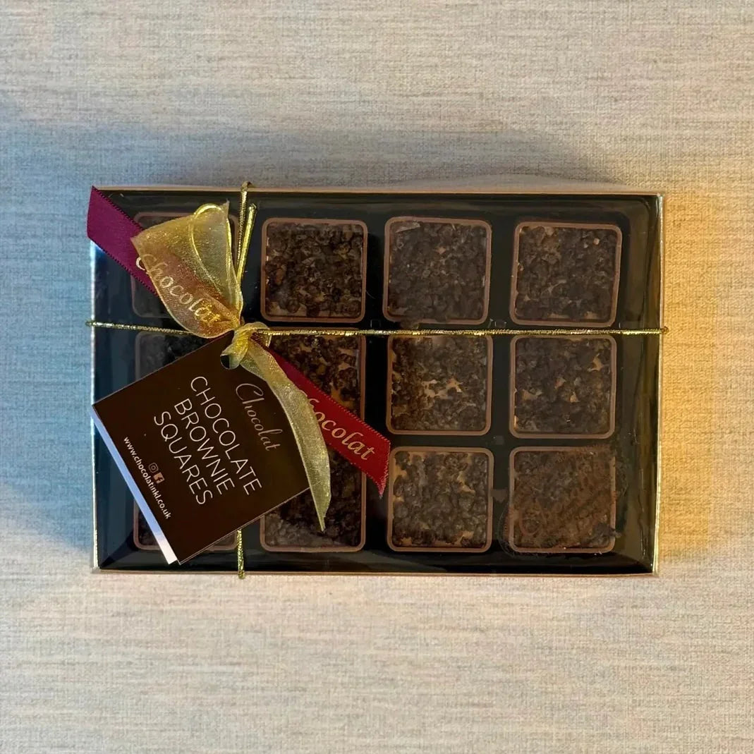 Chocolate Brownie Squares | Gift Box of 12