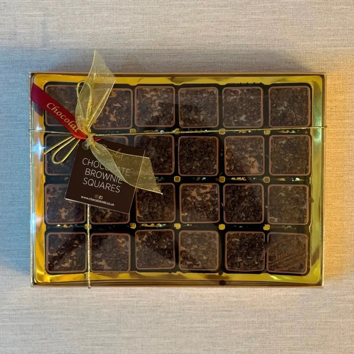 Chocolate Brownie Squares | Gift Box of 24