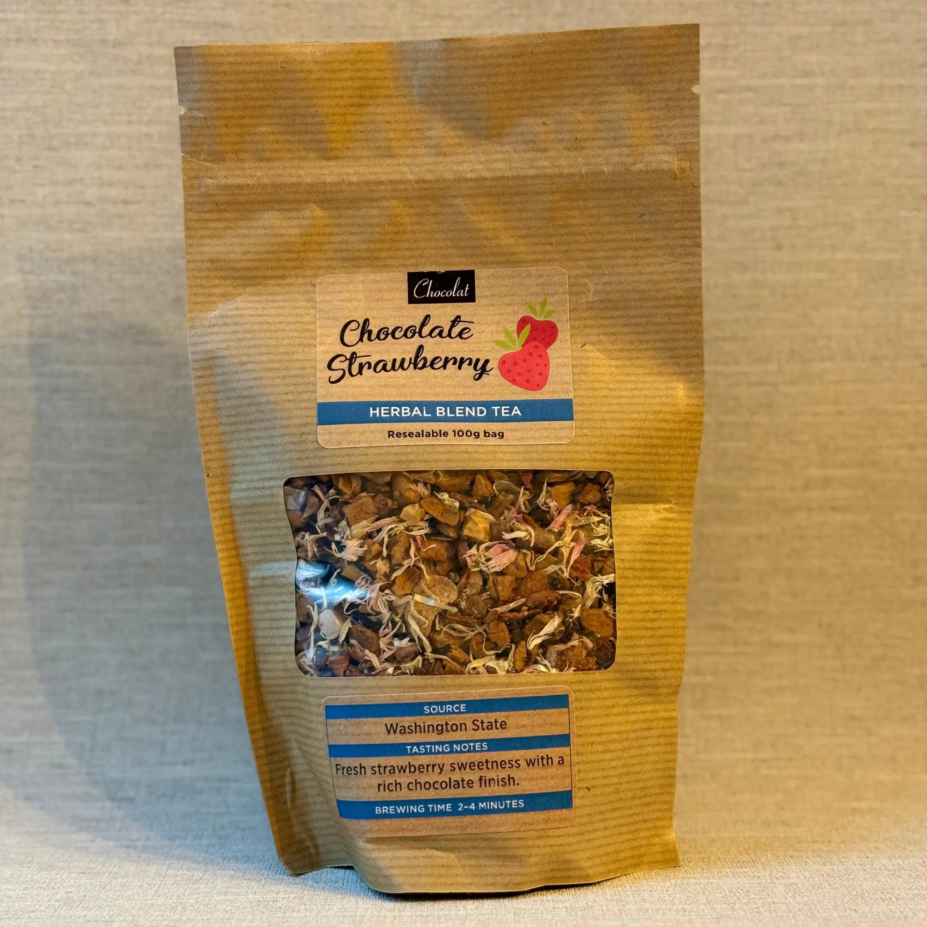 Chocolate Strawberry Loose Leaf Tea | Chocolat in Kirkby Lonsdale