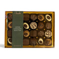 Chocolat in Kirkby Lonsdale gift box of 24 assorted coffee-flavoured chocolates with dark, milk, and white coatings.