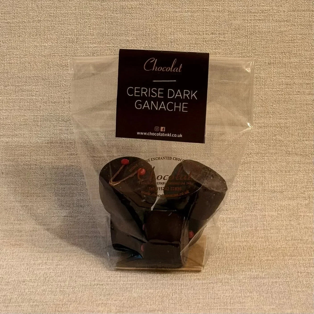 Dark Chocolate Cerise Ganache | Gift Bag of 5 | Chocolat in Kirkby Lonsdale