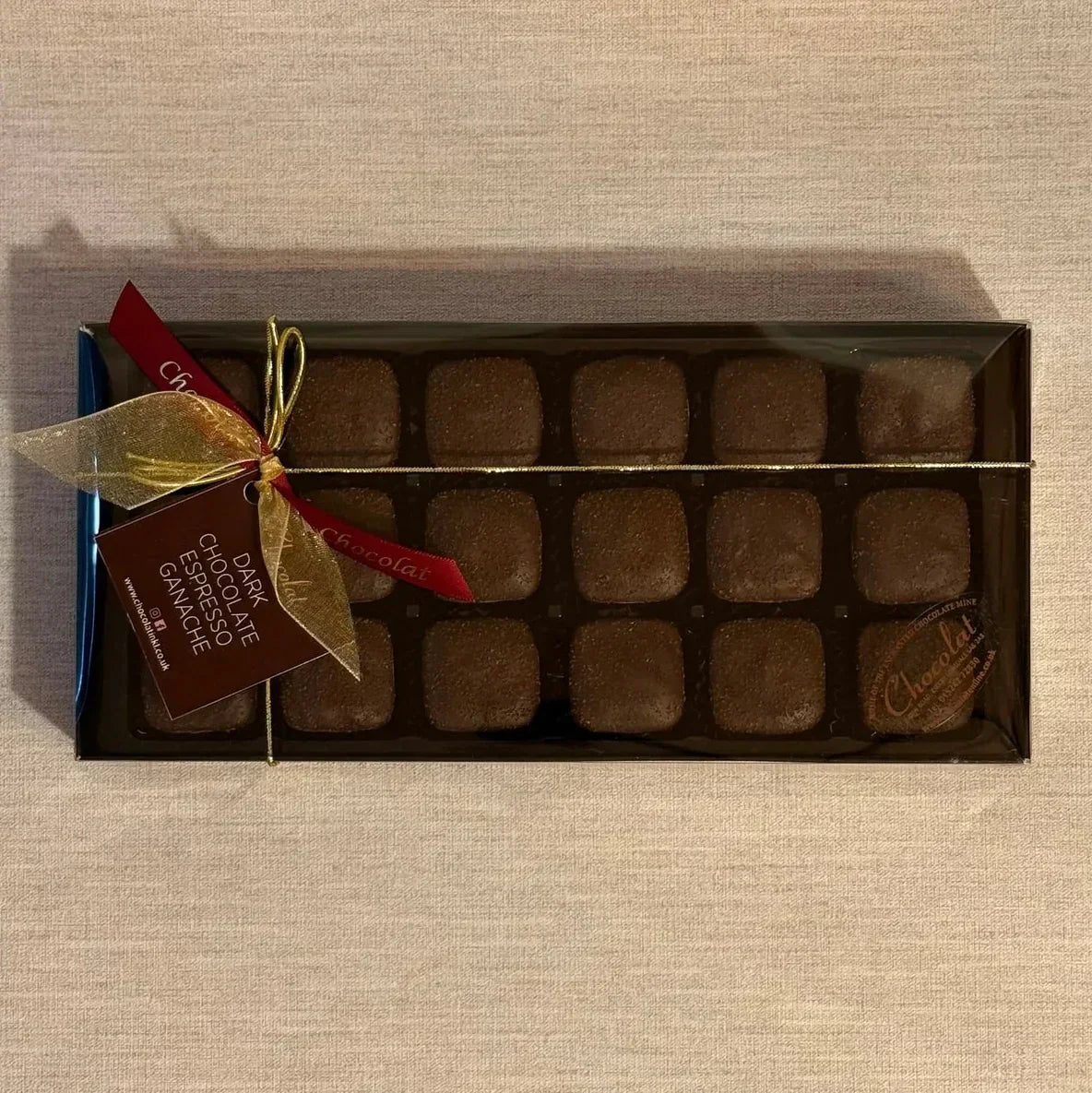 Dark Chocolate Espresso Ganache | Gift Box of 18