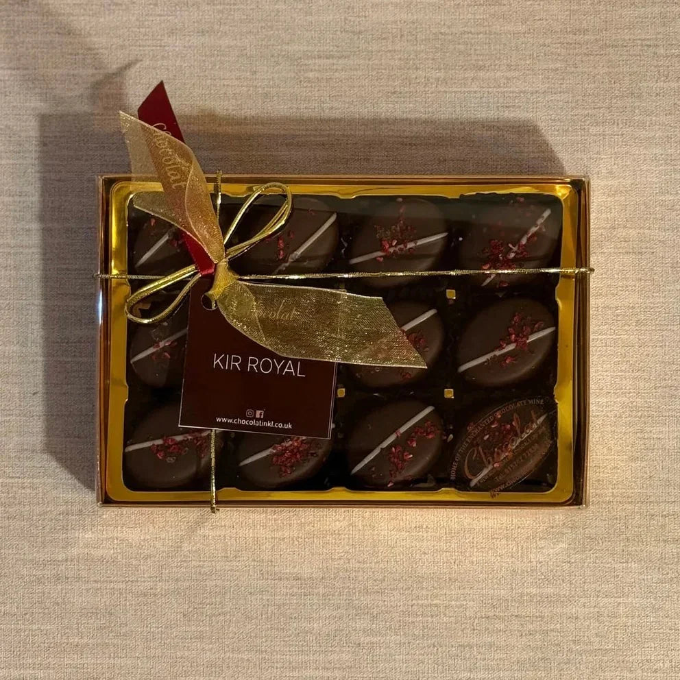 Dark Chocolate Kir Royal | Gift Box of 12