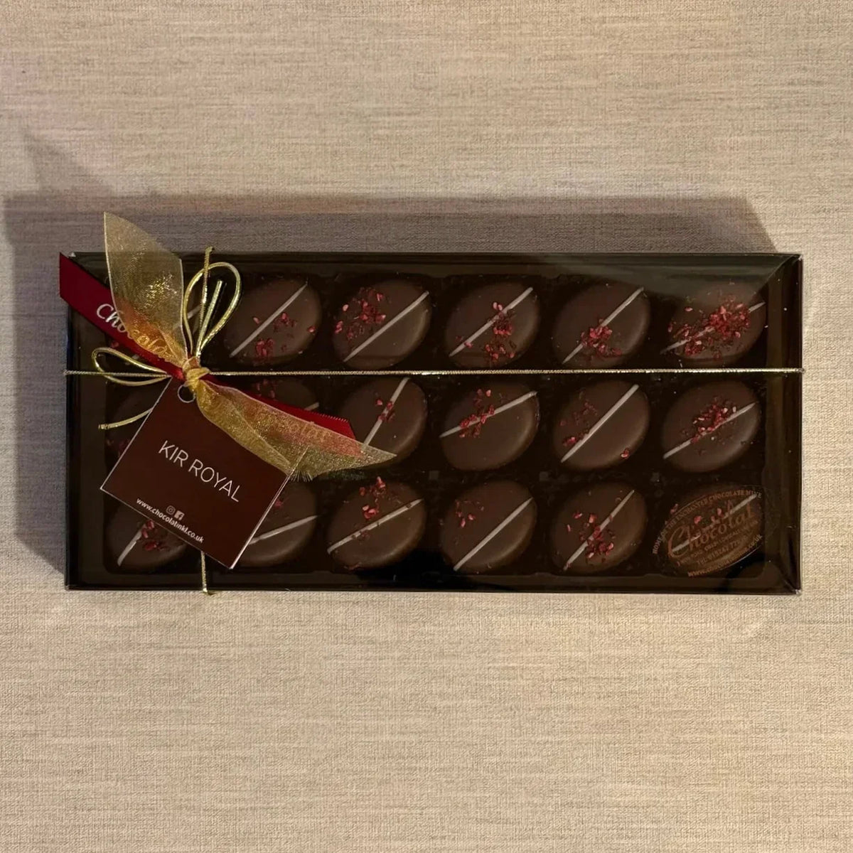 Dark Chocolate Kir Royal | Gift Box of 18