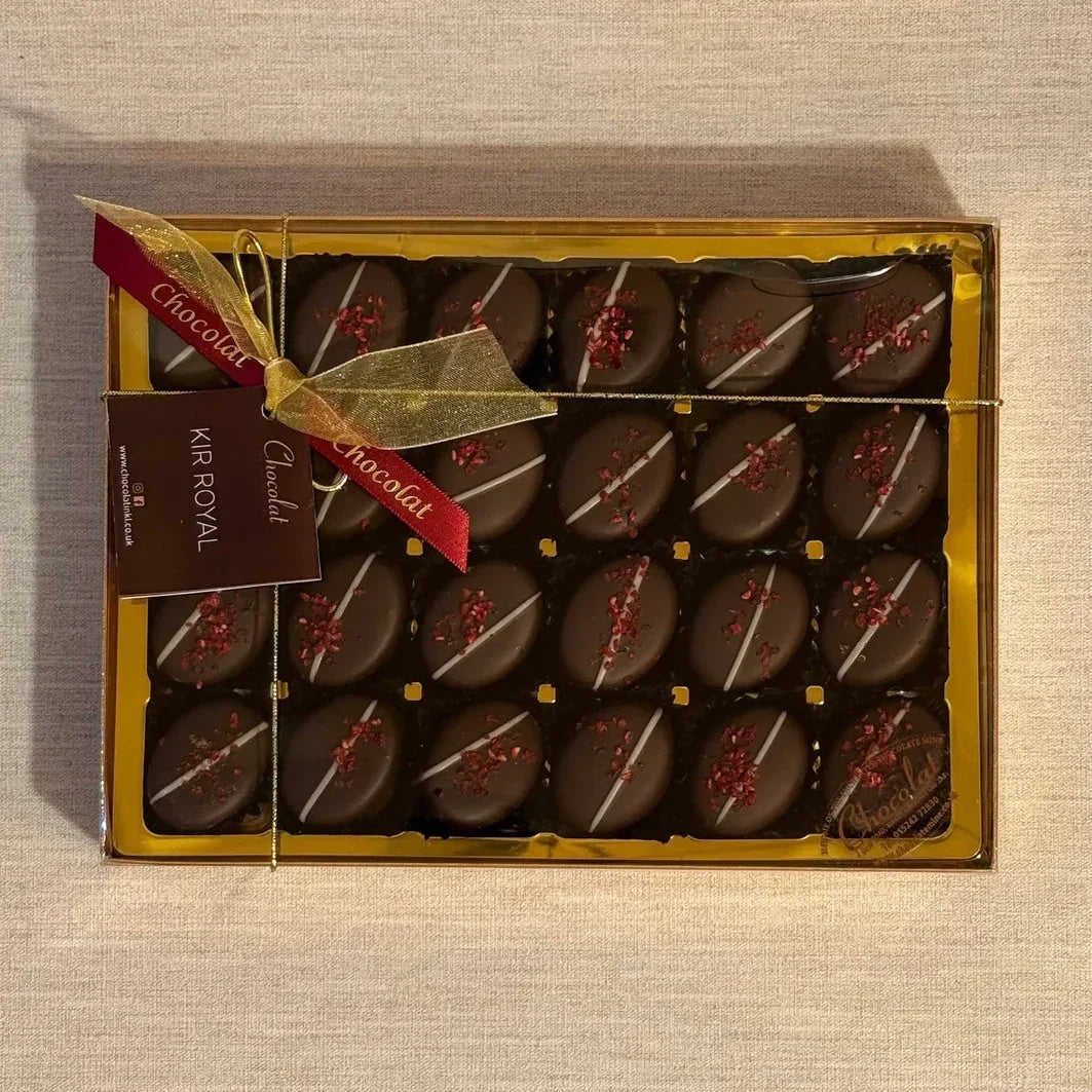 Dark Chocolate Kir Royal | Gift Box of 24