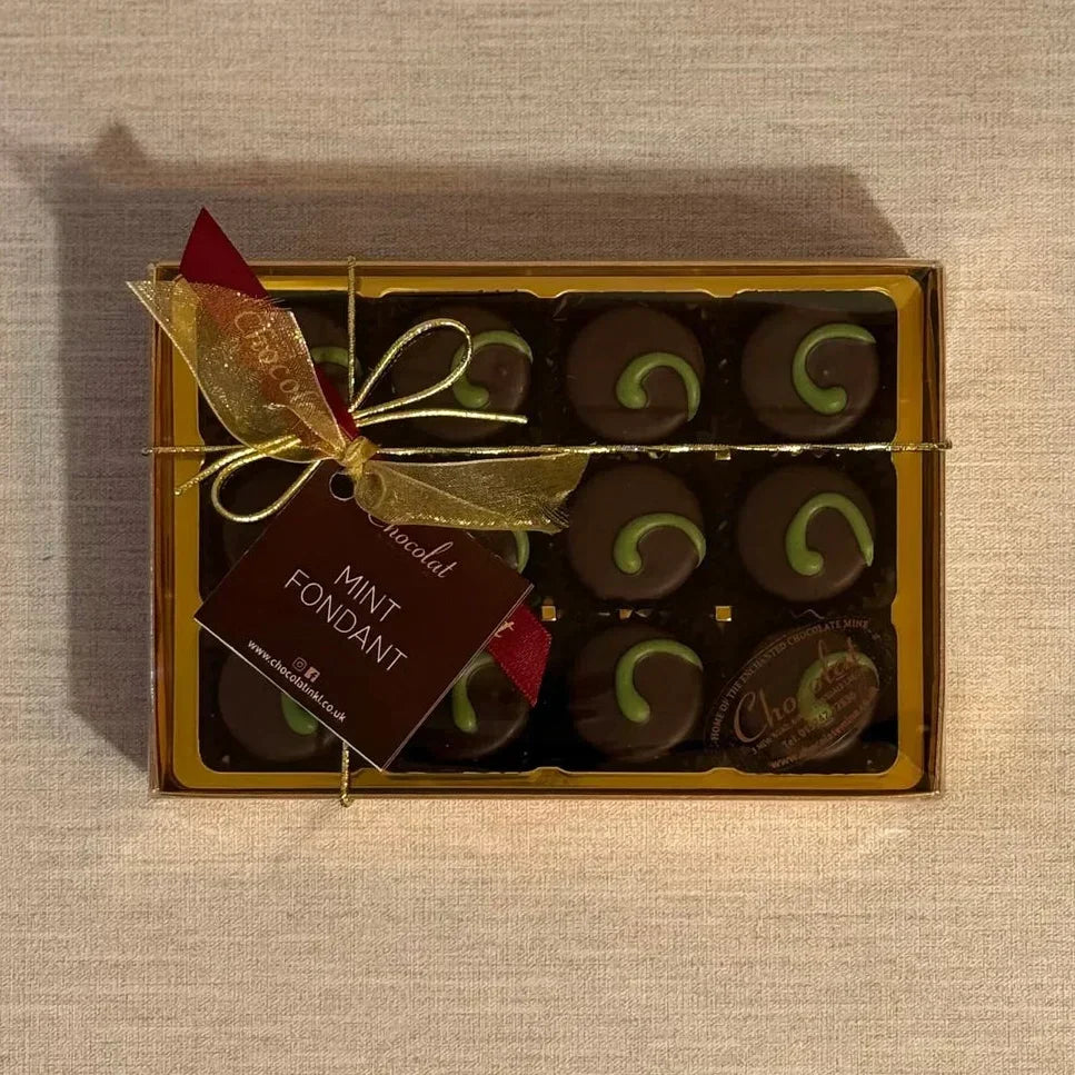 Dark Chocolate Mint Fondants | Gift Box of 12