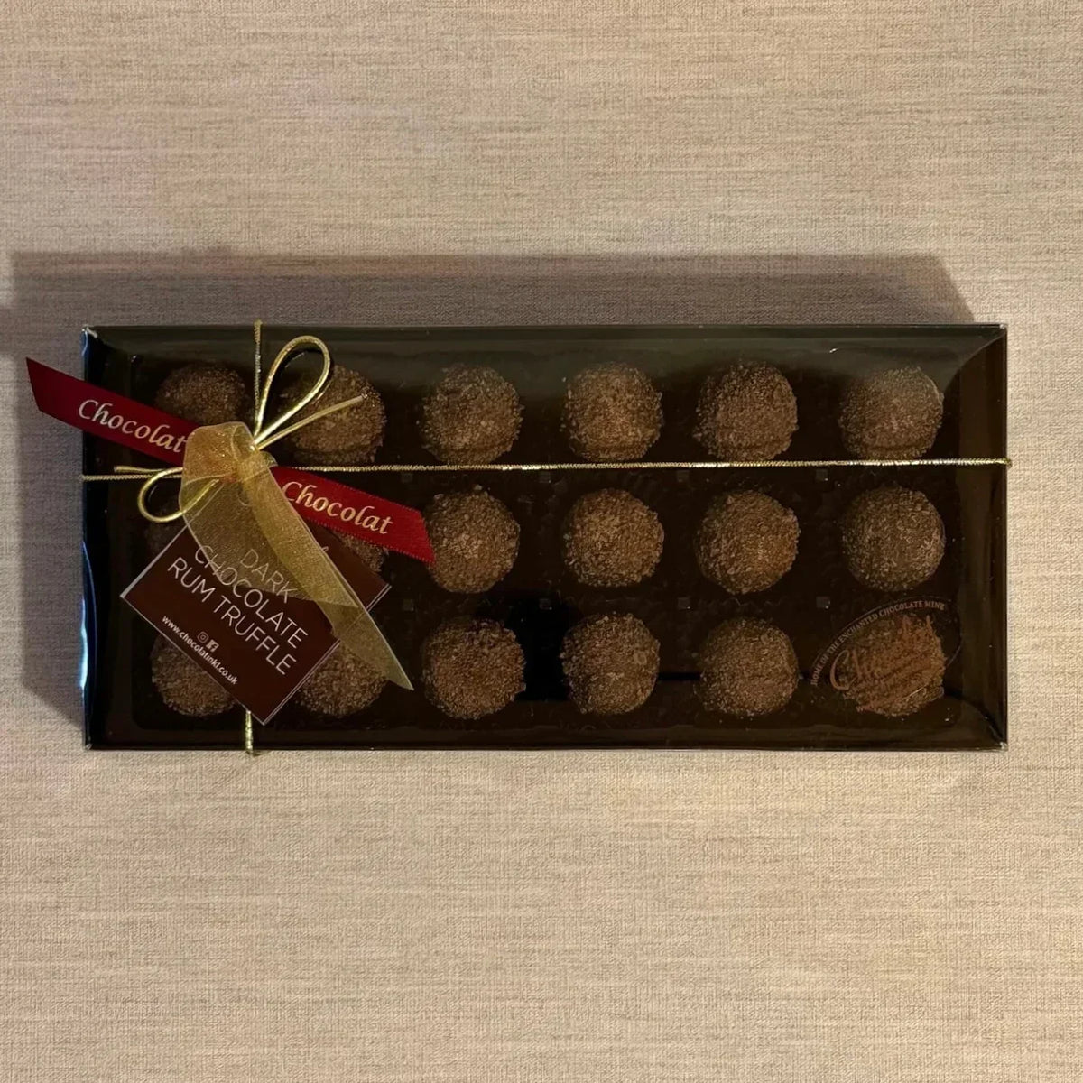 Dark Chocolate Rum Truffles | Gift Box of 18