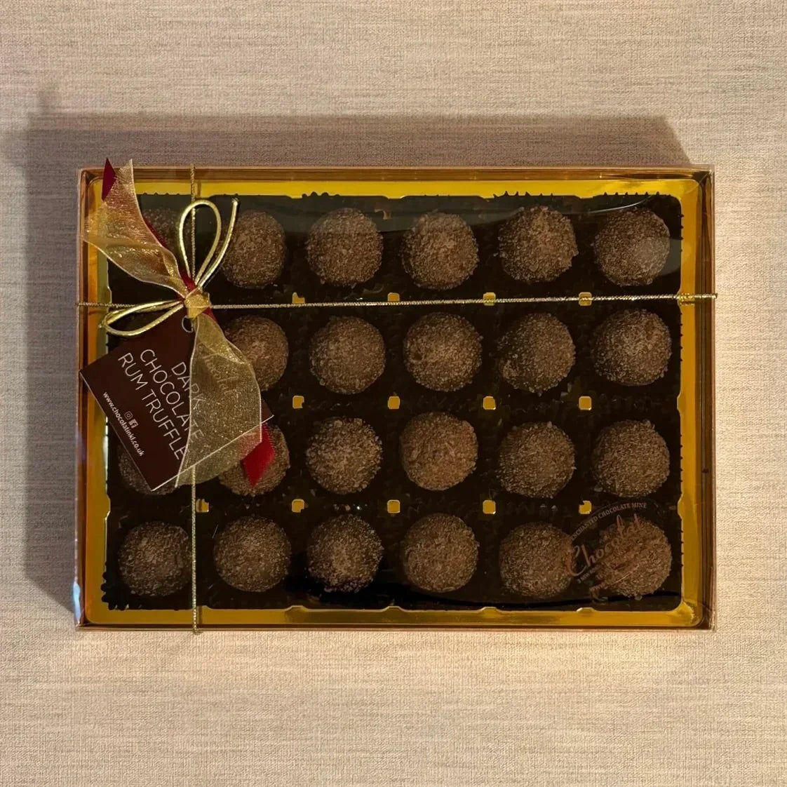 Dark Chocolate Rum Truffles | Gift Box of 24