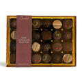 Chocolat in Kirkby Lonsdale gift box featuring 24 assorted dark chocolates with various ganache and truffle fillings.