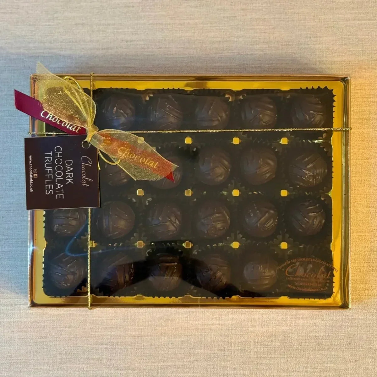 Dark Chocolate Truffles | Gift Box of 24