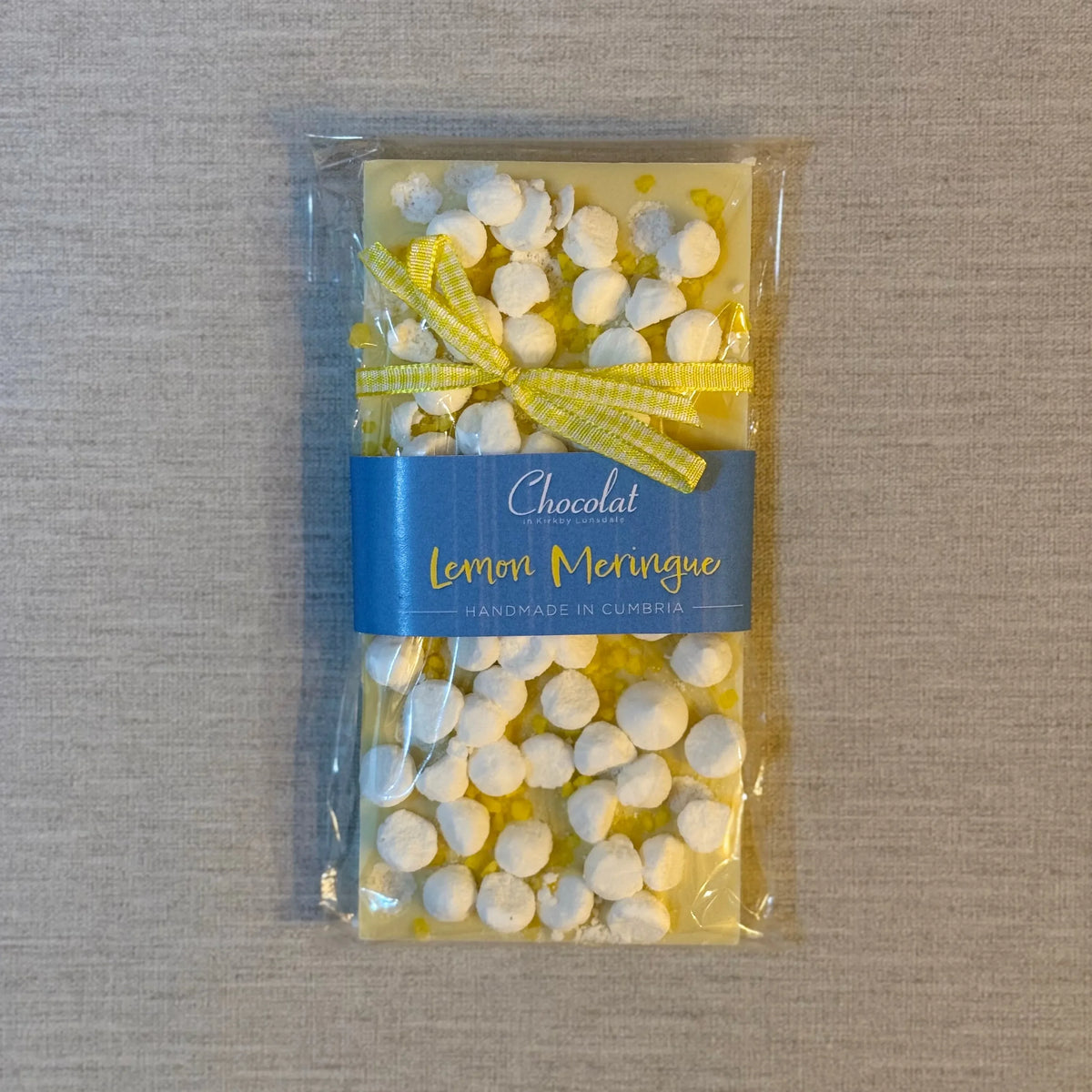 Lemon Meringue White Chocolate Bar | Chocolat in Kirkby Lonsdale