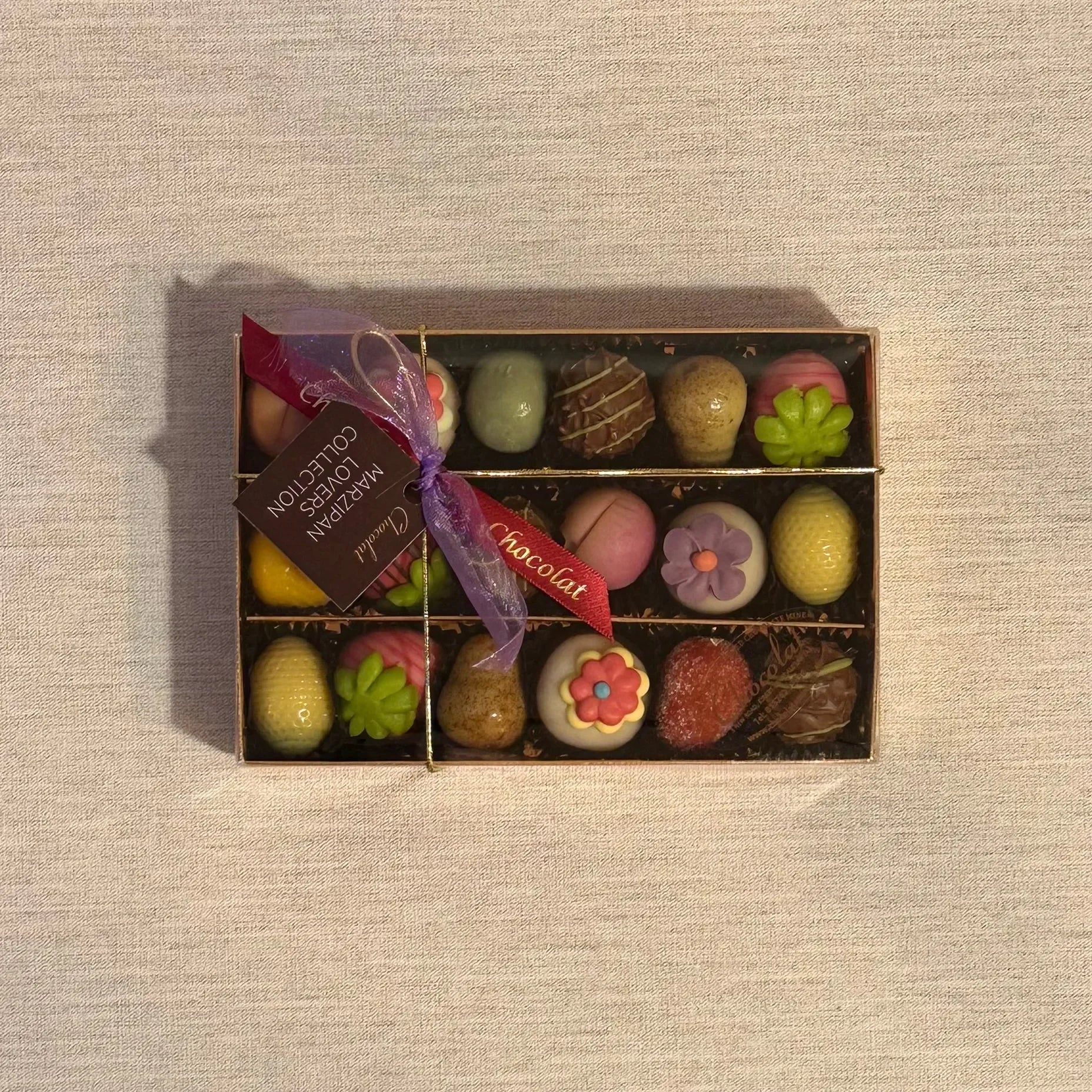 Marzipan Chocolate Selection | Gift Box Large 550g | Chocolat in Kirkby Lonsdale