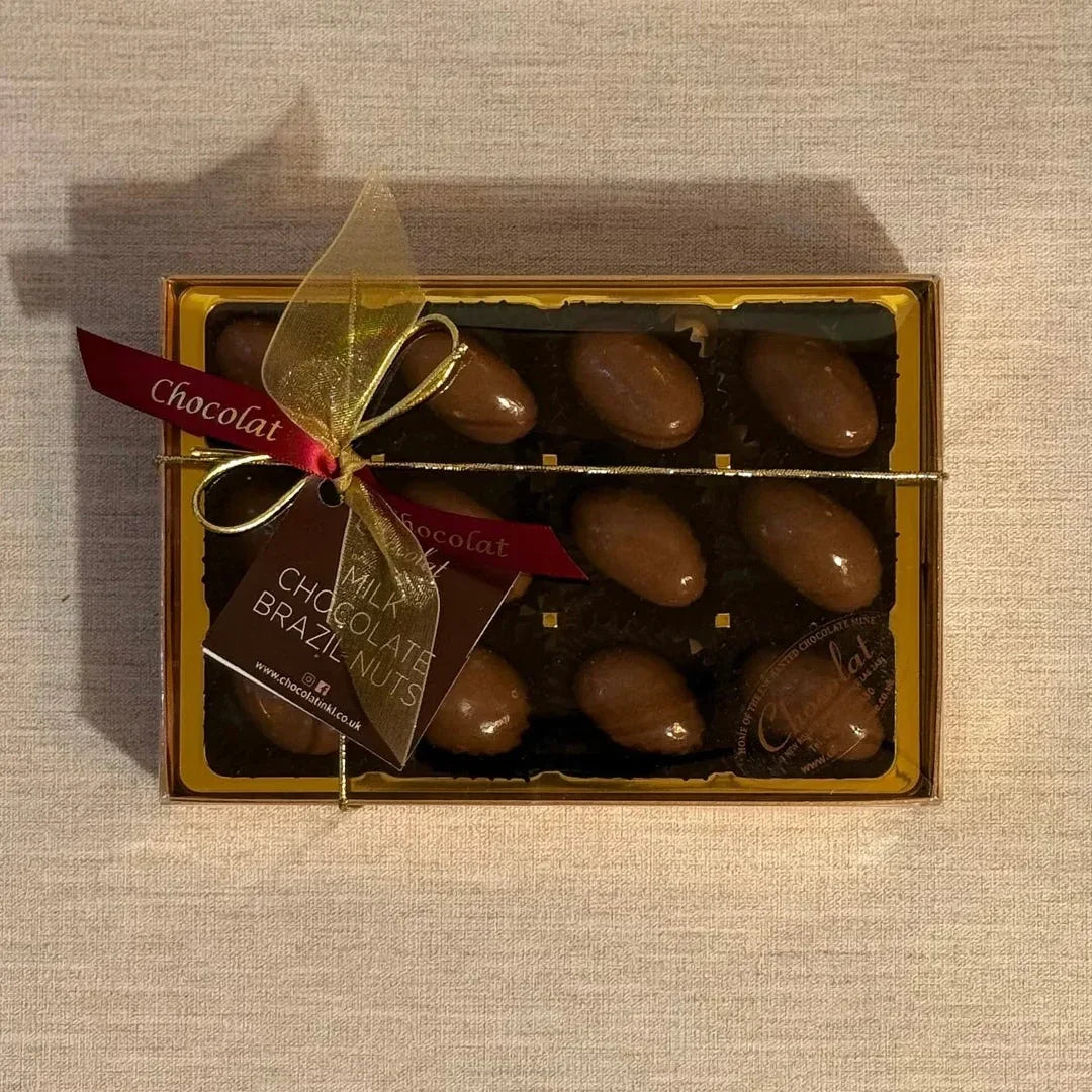 Milk Chocolate Brazil Nuts | Gift Box of 12