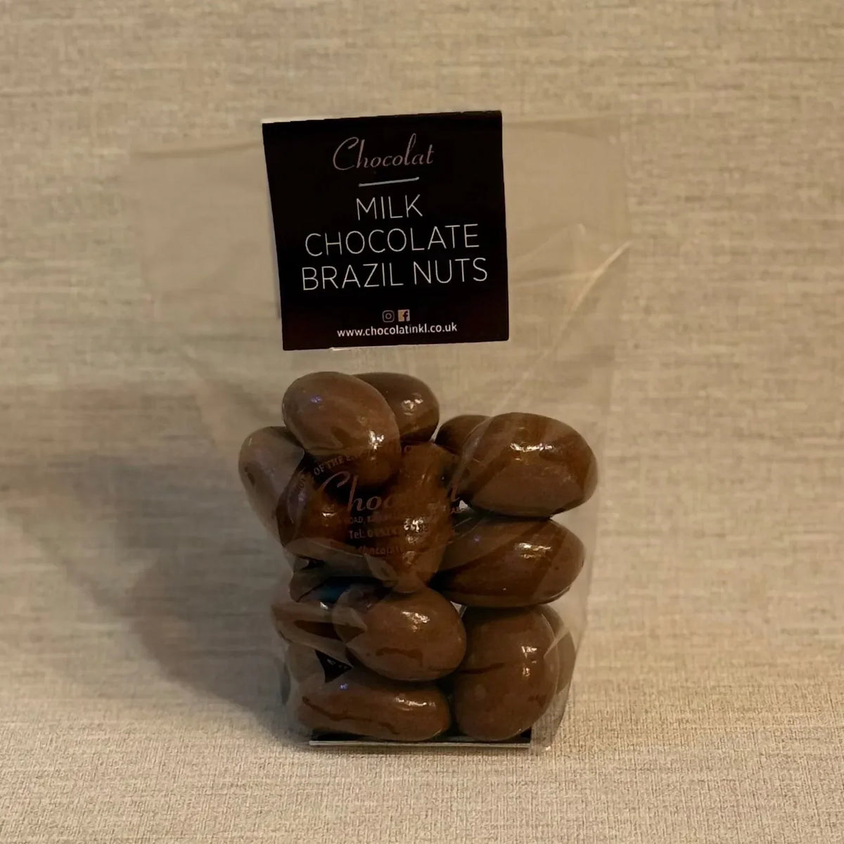 Milk Chocolate Brazil Nuts | Large Bag 150g | Chocolat in Kirkby Lonsdale