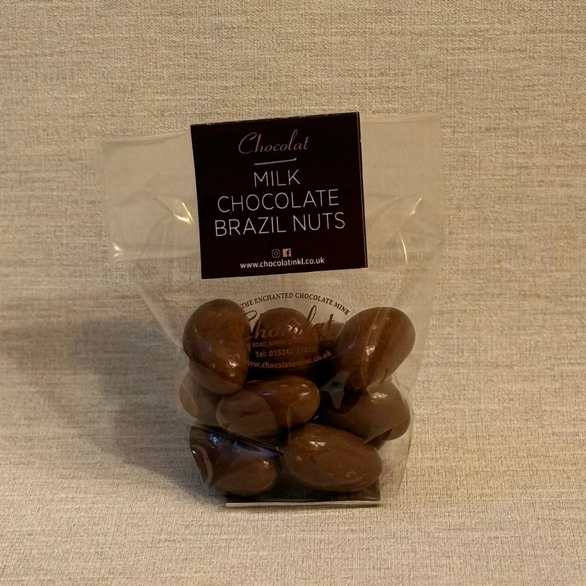 Milk Chocolate Brazil Nuts | Regular Bag 100g | Chocolat in Kirkby Lonsdale