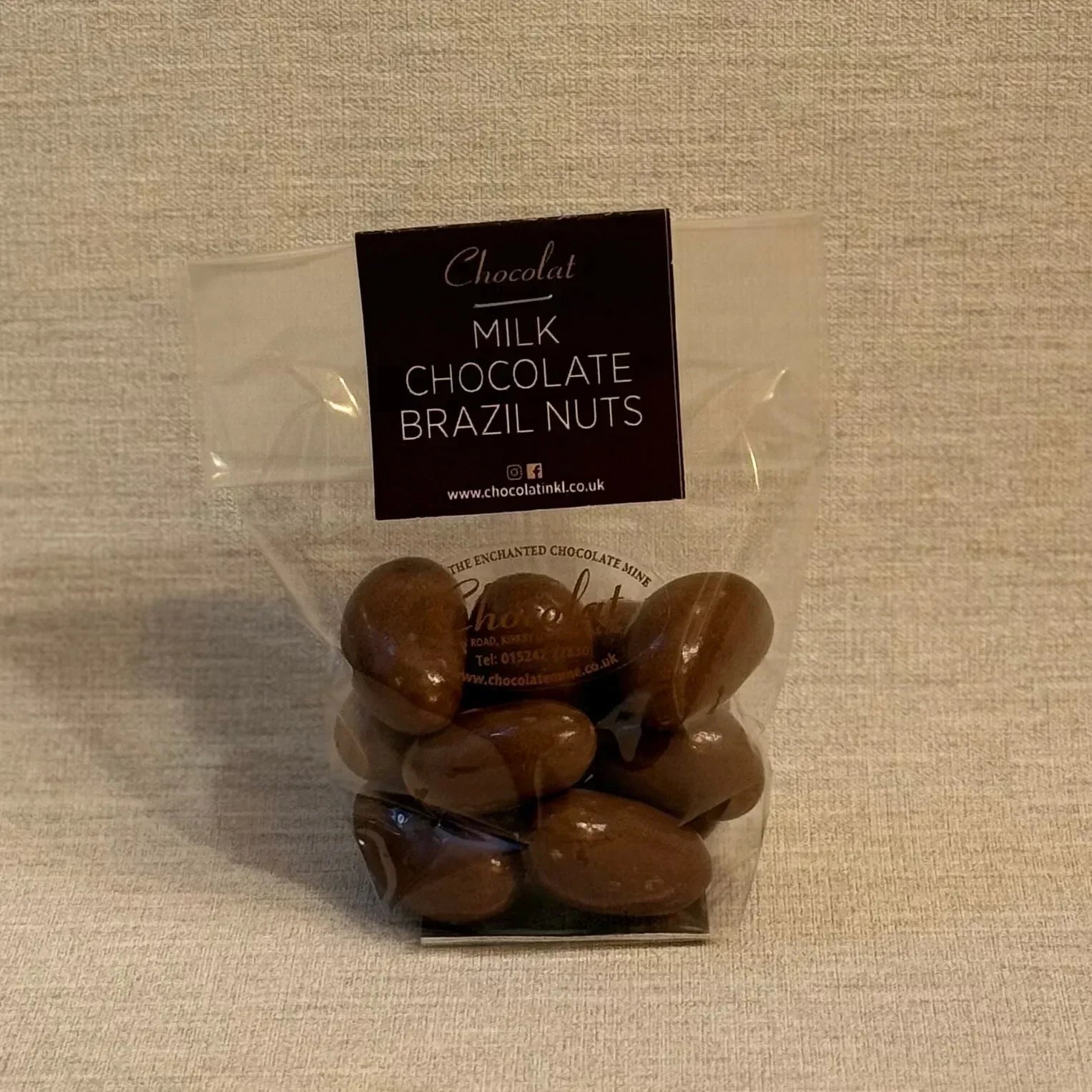 Milk Chocolate Brazil Nuts | Regular Bag 100g | Chocolat in Kirkby Lonsdale