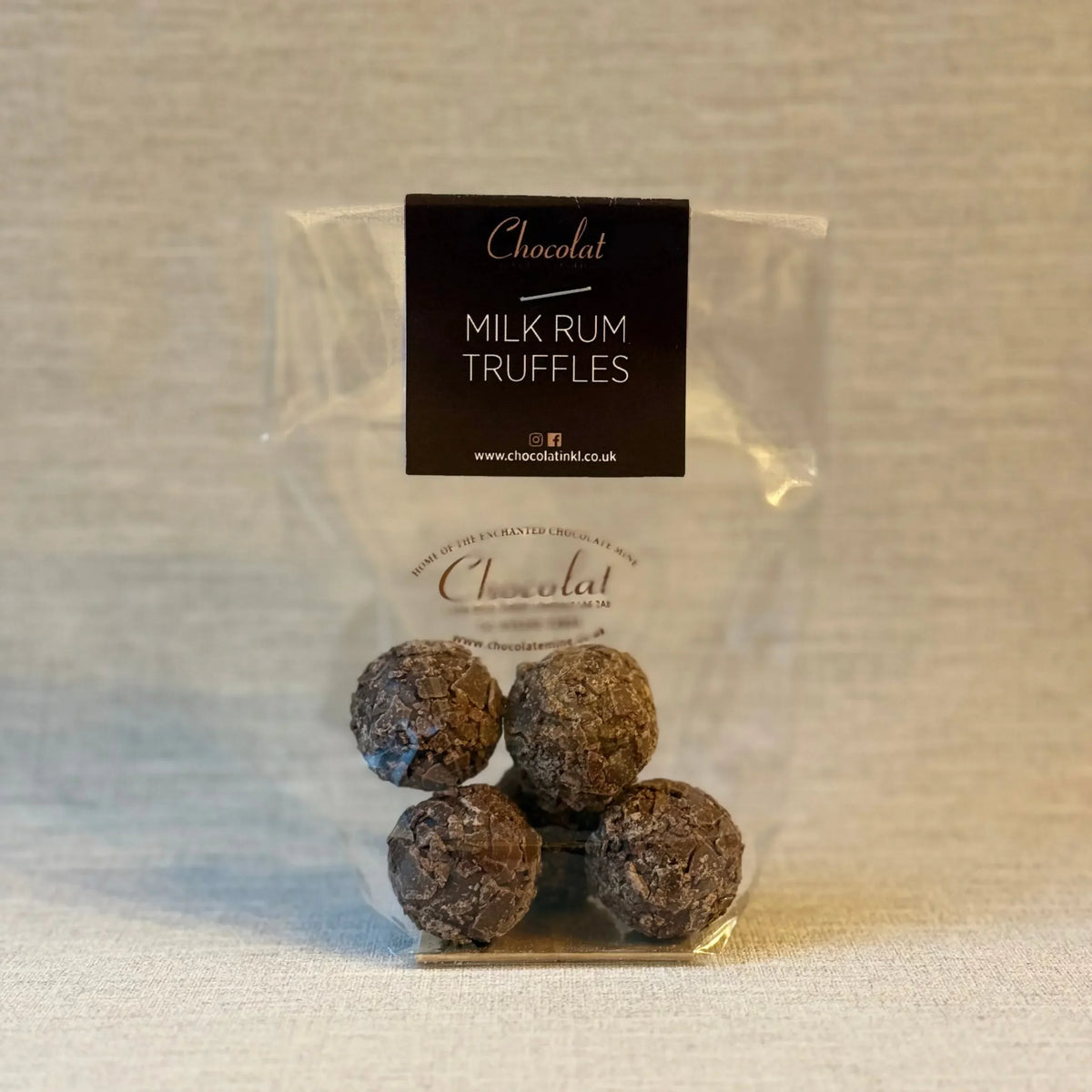 Milk Chocolate Rum Truffles | Gift Bag of 5 | Chocolat in Kirkby Lonsdale