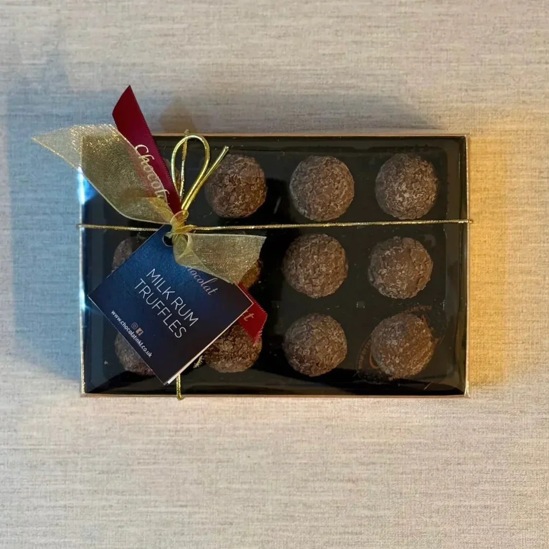 Milk Chocolate Rum Truffles | Gift Box of 12