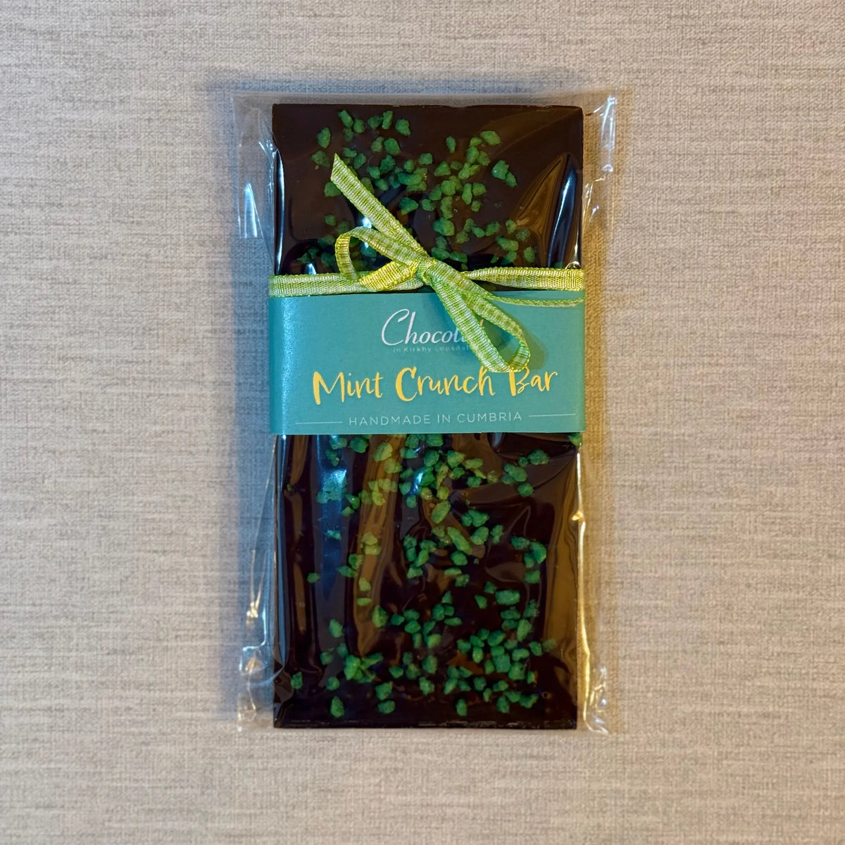 Mint Crunch Dark Chocolate Bar | Chocolat in Kirkby Lonsdale