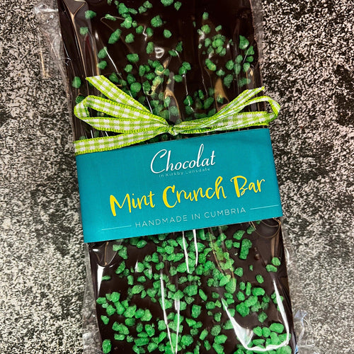 Mint Crunch Dark Chocolate Bar | Chocolat in Kirkby Lonsdale