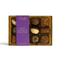 Chocolat in Kirkby Lonsdale Nutty Chocolate Selection gift box featuring 12 assorted gourmet nut-filled chocolates.