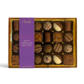 Chocolat in Kirkby Lonsdale Nutty Chocolate Selection gift box featuring 24 assorted nut-infused truffles and pralines.