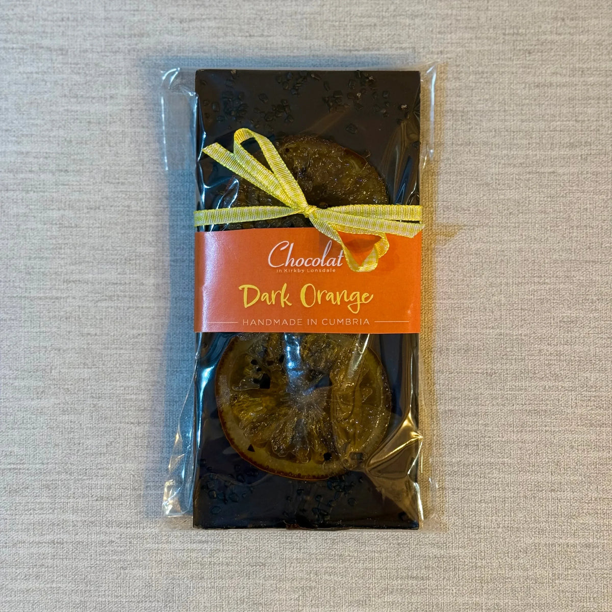 Orange Dark Chocolate Bar | Chocolat in Kirkby Lonsdale