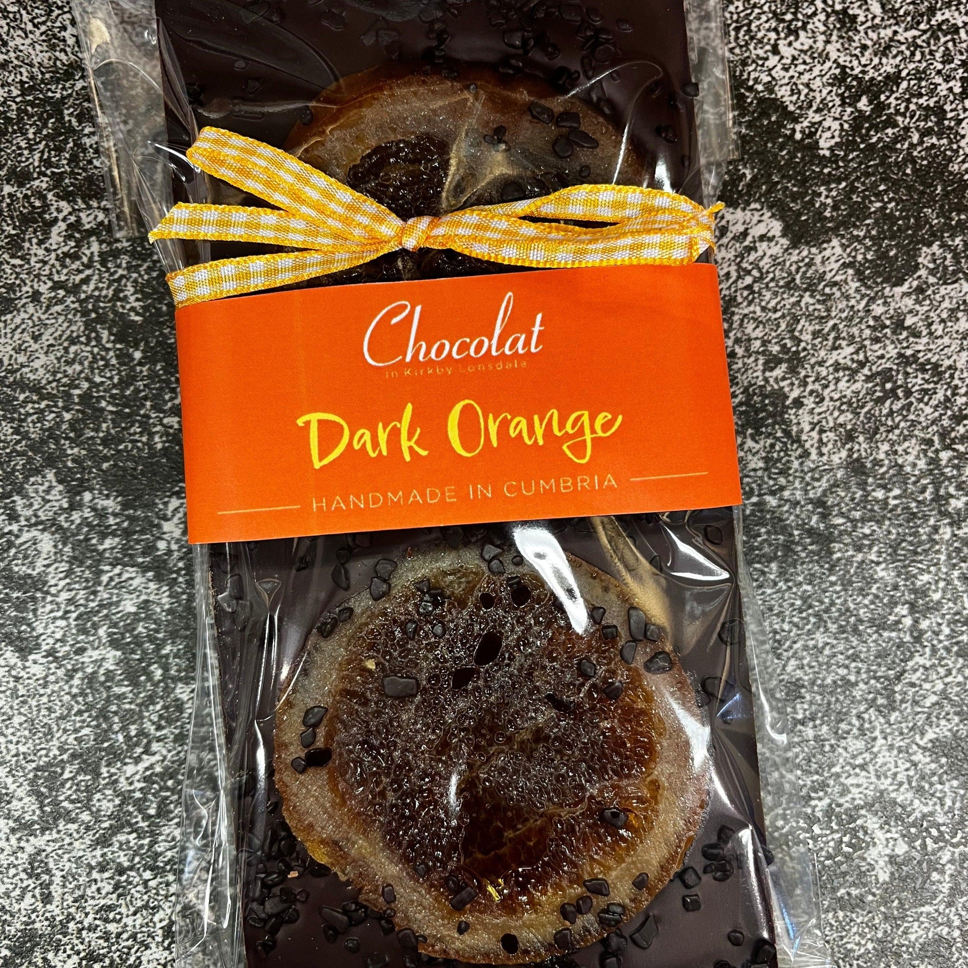 Orange Dark Chocolate Bar | Chocolat in Kirkby Lonsdale