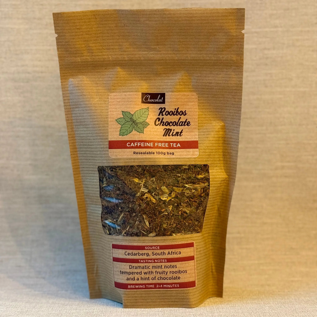 Organic Rooibos Chocolate Mint Loose Leaf Tea | Chocolat in Kirkby Lonsdale
