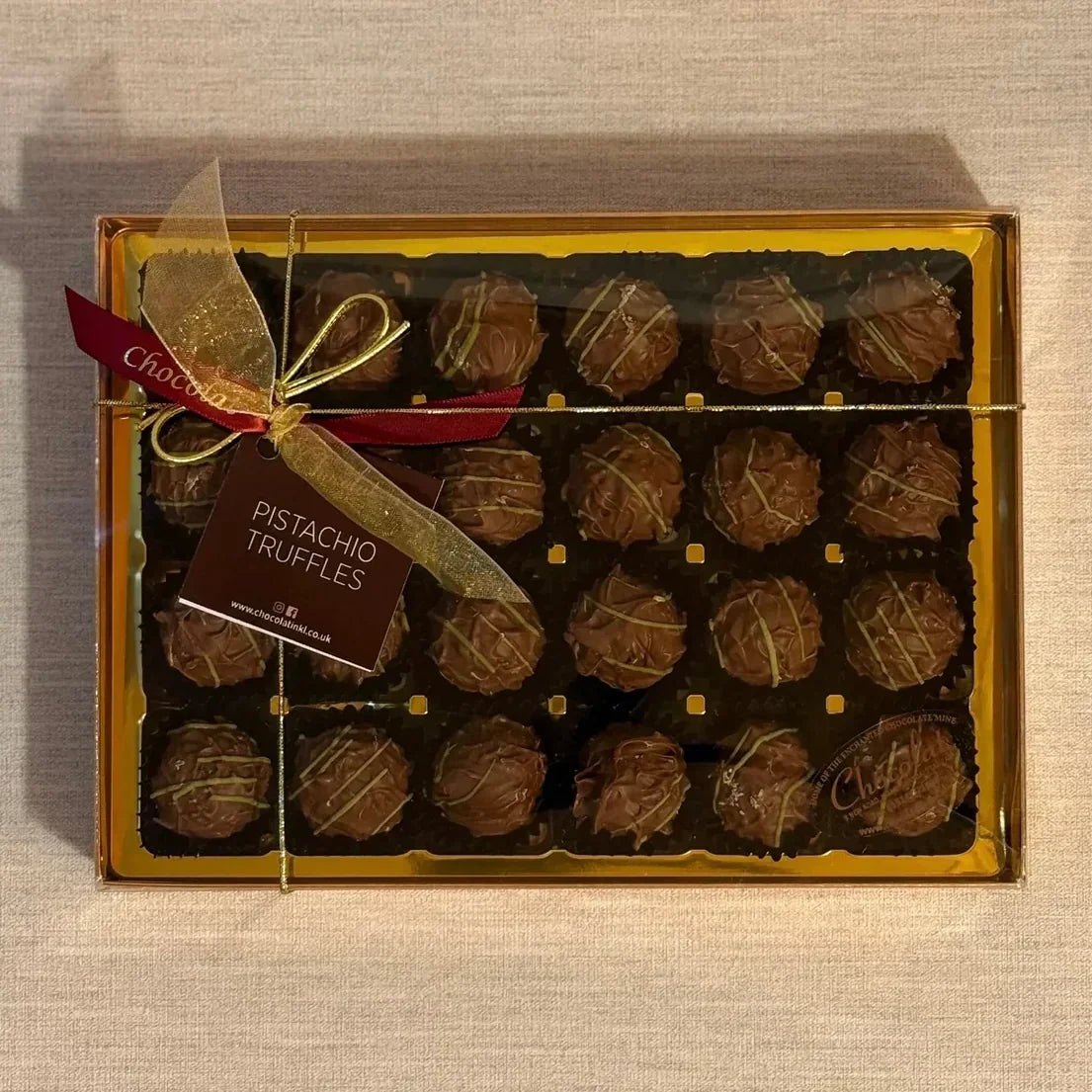 Pistachio Truffles | Gift Box of 24