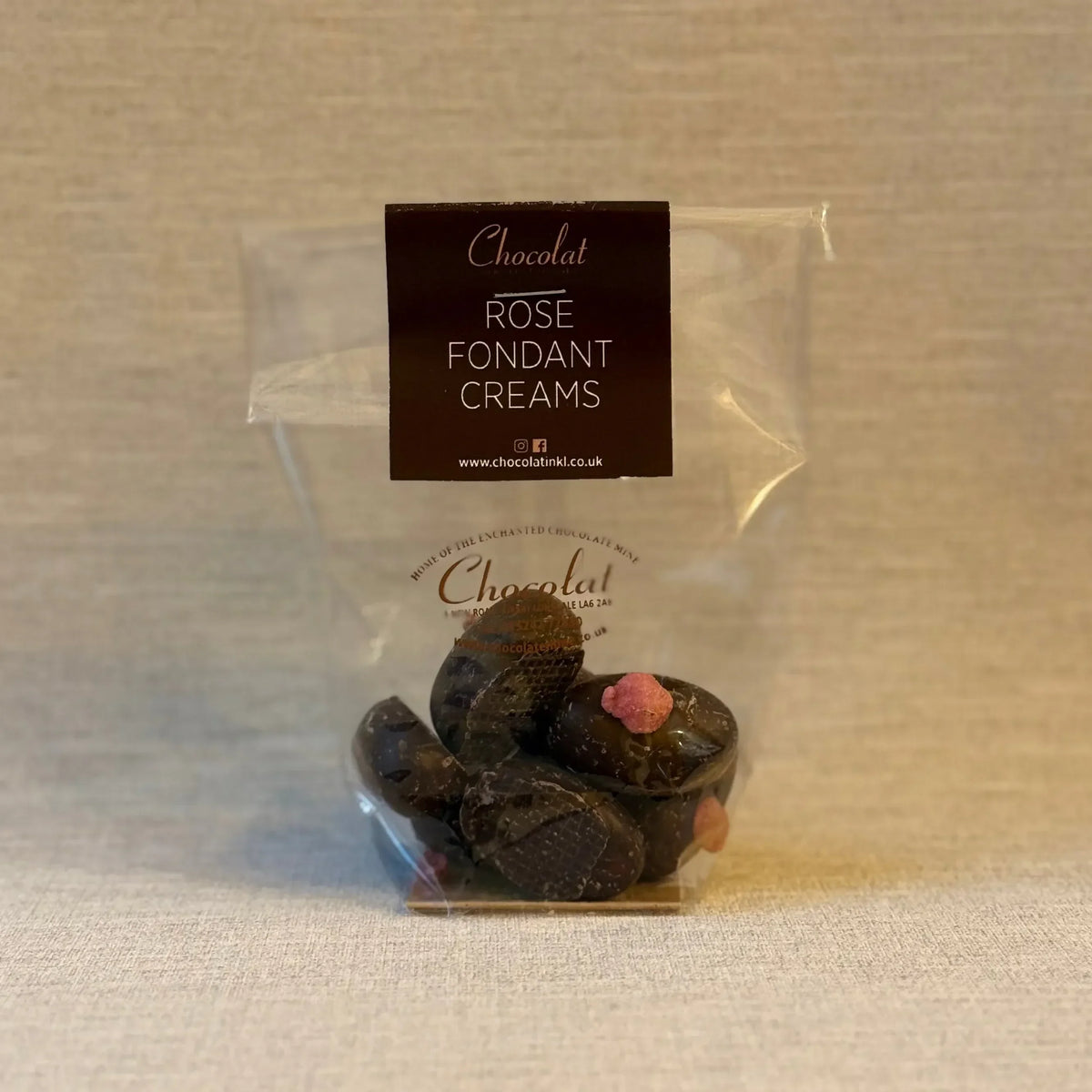 Rose Fondant Creams | Gift Bag of 8 | Chocolat in Kirkby Lonsdale