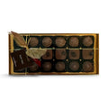 Chocolat in Kirkby Lonsdale Rum Trio gift box containing 18 assorted dark and milk chocolate rum truffles and ganache.