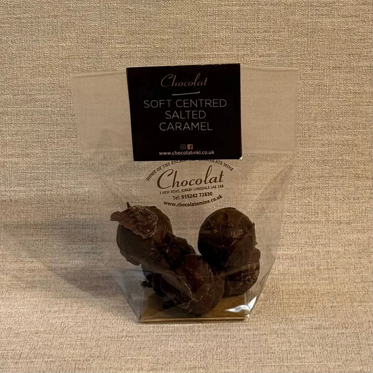 Salted Caramel Truffles | Gift Bag of 5 | Chocolat in Kirkby Lonsdale