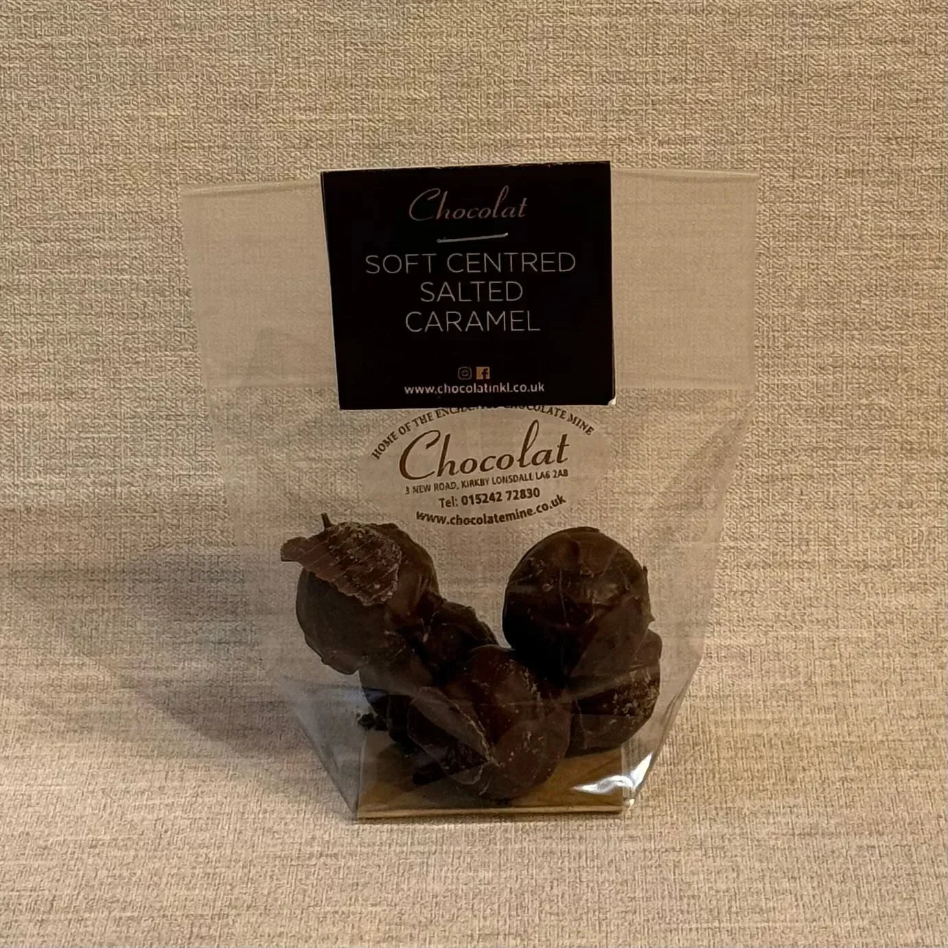 Salted Caramel Truffles | Gift Bag of 5 | Chocolat in Kirkby Lonsdale