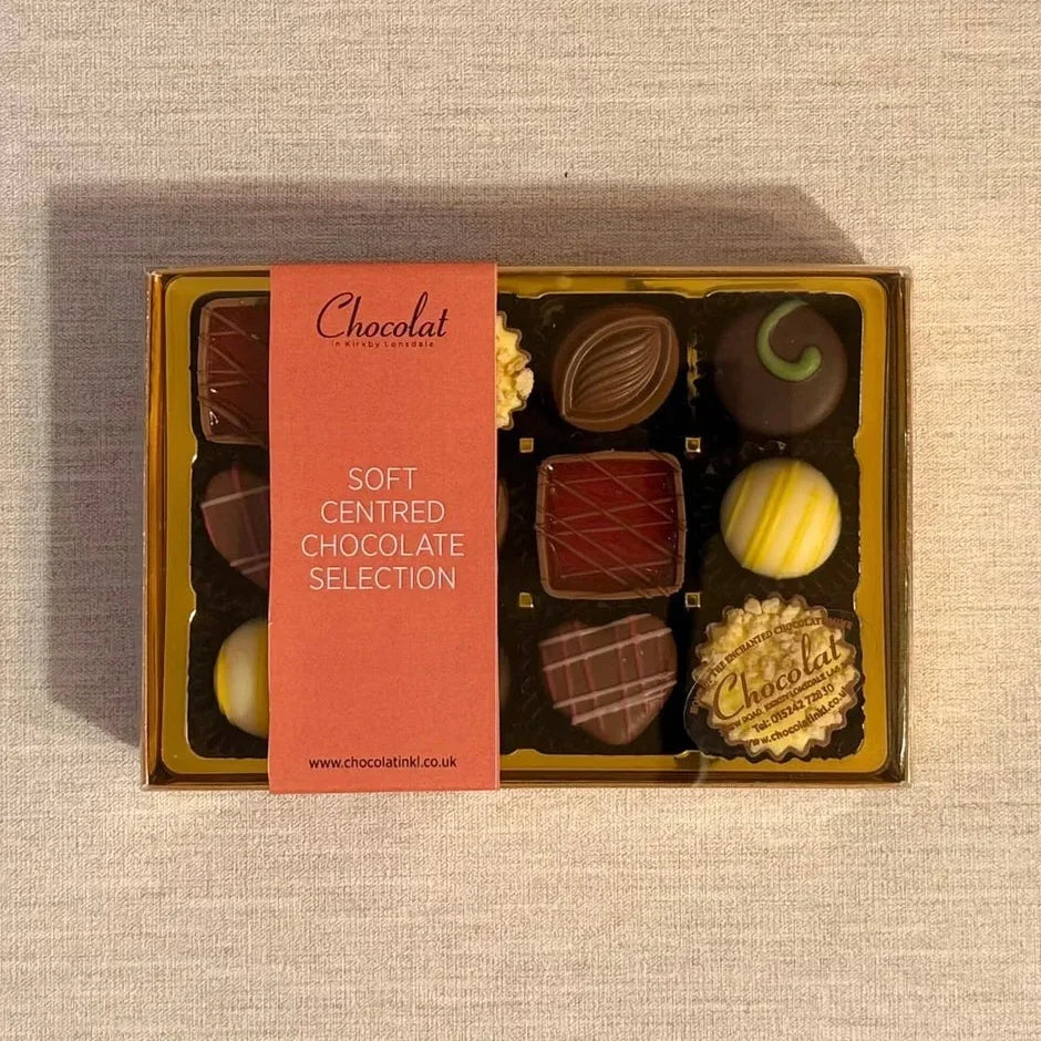 Soft Centred Chocolate Selection | Gift Box of 12